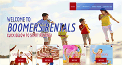 Desktop Screenshot of boomersrentals.com