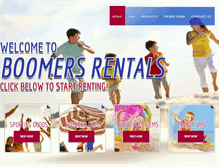 Tablet Screenshot of boomersrentals.com